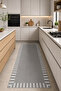 Digital Non-Slip Washable Modern Gray Living Room Carpet Runner Kitchen Carpet Balcony Carpet - 3