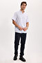 Men's regular fit classic cut 100% Cotton short sleeve Checked Linen Pocketed effect shirt - 2