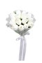 Pure Tulip Wet Tulip Bridal Bouquet Set of 2 with Pearls and Tulle, 15+1 Tulips - 2