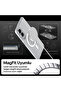 حافظة Galaxy S25 Edge Ultra Hybrid مع MagFit باللون الأبيض الشفاف - ACS09418 - 4