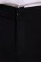 Men's Relax Fit Comfortable Cut 100% Cotton Wide Leg Linen Fabric Double Pocket Black Trousers - 5