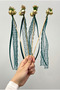 Green Stick Bridesmaid Bell with Chips, 10 Pieces with Ribbon Decoration, Henna Night Wedding Promise Bride Groom Bride after Party Bachelorette Engagement Special Day Decoration Wedding Circumcision - 3