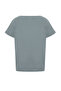 Indigo 100% Cotton Oversize/Wide Fit Boat Neck Knitted T-Shirt TWOSS20TS0140 - 8
