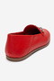 F03 Women's Red Skin Ballerinas - 6