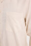 Men's Regular Fit Classic Cut Viscose Cotton Sport Collar Long Sleeve Ecru Shirt - 6
