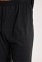 Men's Standard Fit Regular Cut Sleeveless Cotton Navy Blue T-Shirt Dark Gray Shorts Set - 5