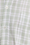 Men's Classic Fit Comfortable Cut 100% Cotton Short Sleeve Checkered Linen Effect Green Shirt with Pockets - 3