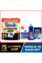 Ultimate plus dishwasher detergent capsule tablet 75 pieces + cleaning and maintenance set