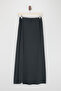 Navy Blue Long Knitted Modal Skirt Tdrss26Et00037 - 6