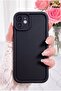 iPhone 11 Case with Camera Protection Soft Textured Colorful Silicone Cover Black