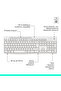 MK295 Sessiz Kablosuz Türkçe Q Klavye Mouse Seti, Beyaz 920-010089 - 8