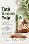 Badem Yağı Tatlı %100 Saf Soğuk Sıkım Cilt Saç Bakım ve Masaj Yağı 100ml - 2