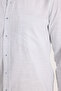 Men's regular fit classic cut oversize 100% cotton linen texture green shirt - 5