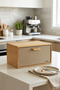 Valenza Bamboo Bread Box with Metal Lid Ckr4541