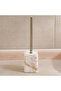 Aristo Marble Toilet Brush Holder 9.5x9.5x13cm - Beige - 3