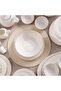 Clarissa Embossed 61-piece New Bone China Dinner Set -white - 2