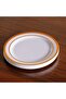 Rano 12-piece Disposable Serving Plate Dia22.8cm -white & Gold - 4