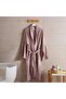 Iva Cotton Bathrobe Mid/Large -Taupe