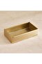 Caspian Metal Soap Dish 14 X 7.5 X 3.2cm - Gold - 2