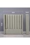 Venus Headboard Velvet White L-120 : H-125 Cm - 4