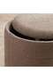 Sahara Boucle Pouf With Storage 35x35x38cm - Taupe - 2