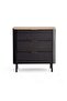 Cortez Chest Of Drawers With 3 Drawer - Natural Black - 5