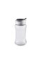 Derya 8-Piece Glass Spice Jar With Metal Stand - Clear - 7