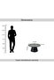 Luana Coffee Table Melamine - Dark Grey Black - 7