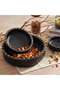 Legna Wooden Serving Bowl With Ratan Dia15x4cm - Black - 3