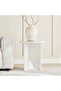 Tetris End Table Marble - White - 2