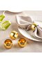 Dover 4 Piece Napkin Ring Set 4.6x2.8cm- Gold
