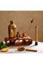 Aurele 10-piece Tool Set With Wooden Stand - Gold