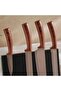 Bradan 5-Piece Knife With Wooden Block Set -Chrome - 2