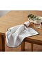 Islay Blanket Stitched 6 Piece Napkin Set 45x45cm - Grey