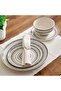 Nero 12-piece Porcelain Dinner Set - Black