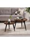 KALANI COFFEE TABLE SET OF 2 ROUND - BROWN BLACK - 2