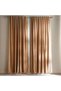 Serena Cotton Velvet Curtain Pair With Heading Tape-135x300- Beige - 4