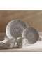 Delvin 16-piece Porcelain Dinner Set - Grey - 6