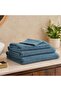 Embossa Textured Hand Towel 50x90cm - Blue - 3