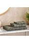 Serene Linen Jacquard Hand Towel 50x90 Cm - Olive - 4