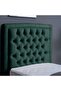BIANCA HEADBOARD CHANEL OLIVE GREEN L-90 : H-125 CM - 3