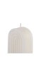 Willa White Ribbed Arch Shaped Deco Candle 190gm - 8hrs - 5