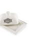 Denbi Butter Dish 16.4x12x9cm - White - 2