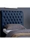 AURORA HEADBOARD CHANEL NAVY BLUE L-120 : H-125 CM