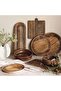 Savanna Mango Wood Etched Serving Board 32x26x1.5cm -brown - 4