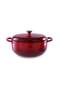 Glazura Enameled Cast Iron Cooking Pot 6l - Ombre Red - 8