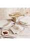 Ornate Marble Cheese Board 30.5x28.5x6.5cm - Gold - 3