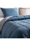 Down Alternative 2-piece Reversible Comforter Set 150x220cm - Blue Grey - 2