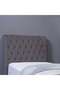 Aurora Headboard Velvet Grey L-120 : H-125 Cm