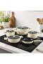 Oms Oyester 9-piece Cookware Set - Beige